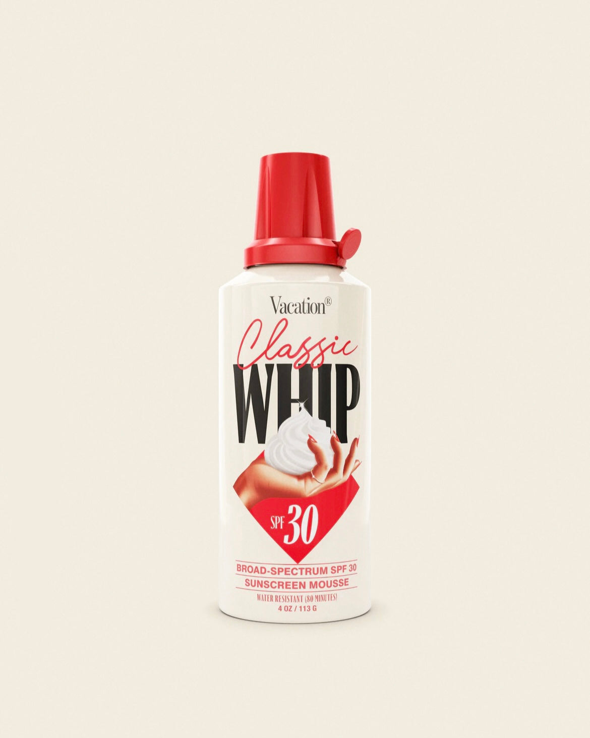 Vacation® Classic Whip SPF 30 Sunscreen Mousse