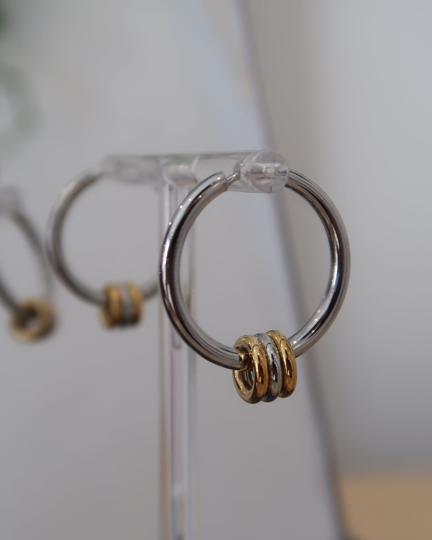 Mixed Metal Hoops