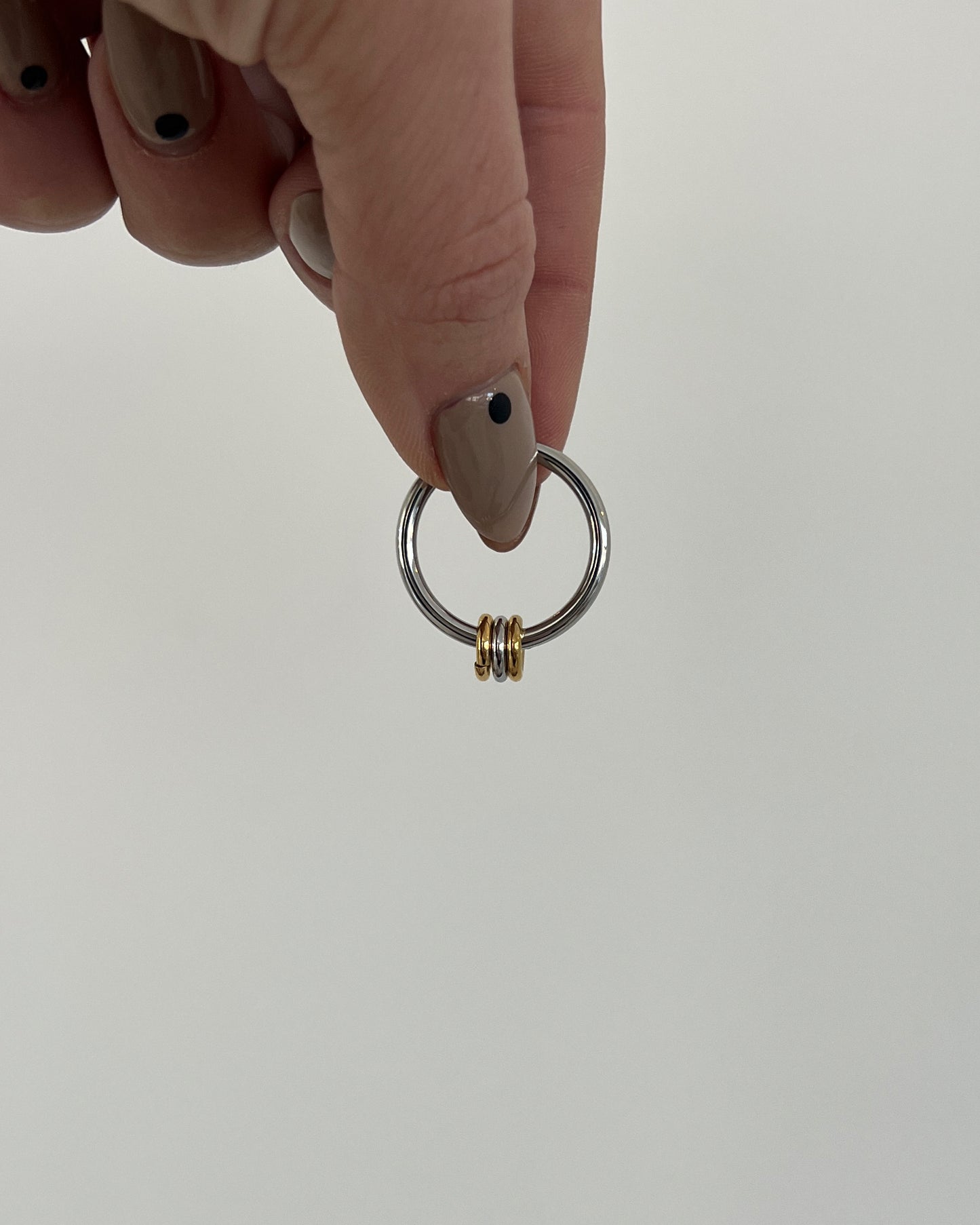 Mixed Metal Hoops