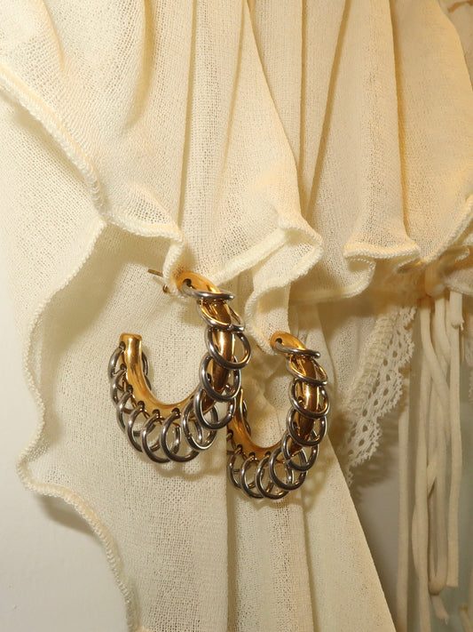 Mixed Metal Hoops