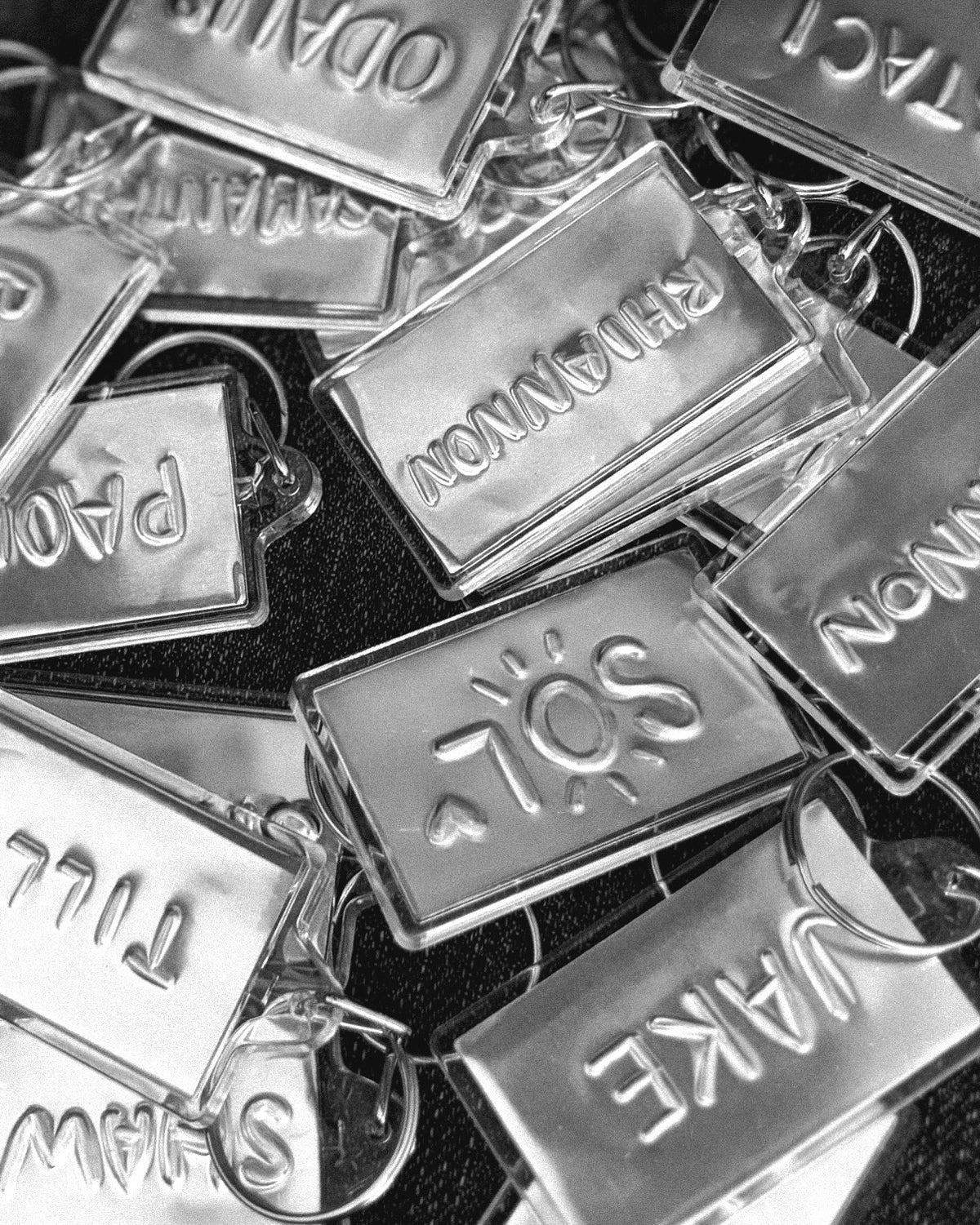 Embossed Foil Keychains